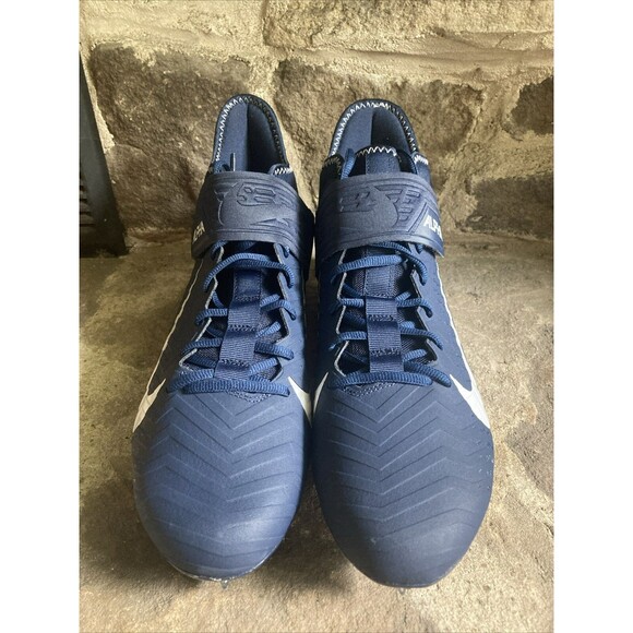Nike Alpha Menace Pro 2 Football Cleats Navy White Men Size 12 BV3945-404 New - Picture 2 of 7